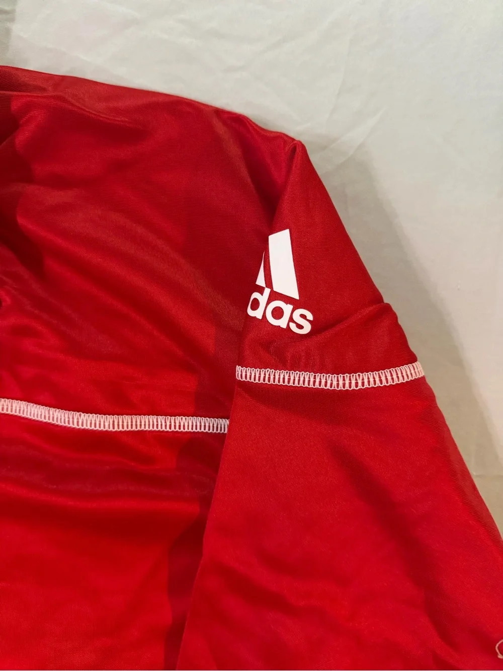 adidas Red Husker Quarter-Snap Pullover